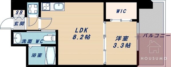 セレニテ江坂ルフレの物件間取画像